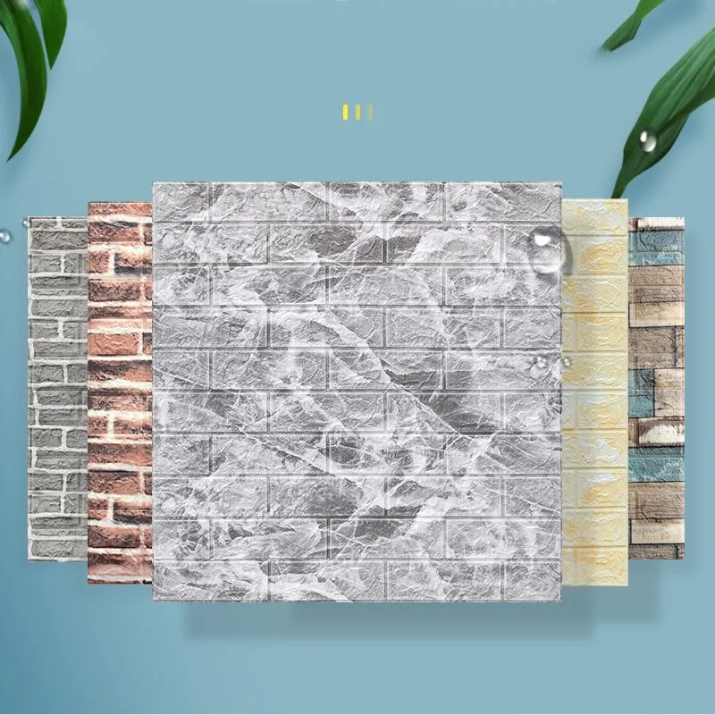 3D Opgezet Interior Wall Paneling Peel and Stick Square Wall Paneling Multi