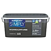 Premium Zelfklevend swingcolor Muurverf SIMPLY NR. 3 - Grijs - Nr. 03, Mat, 2,5 l