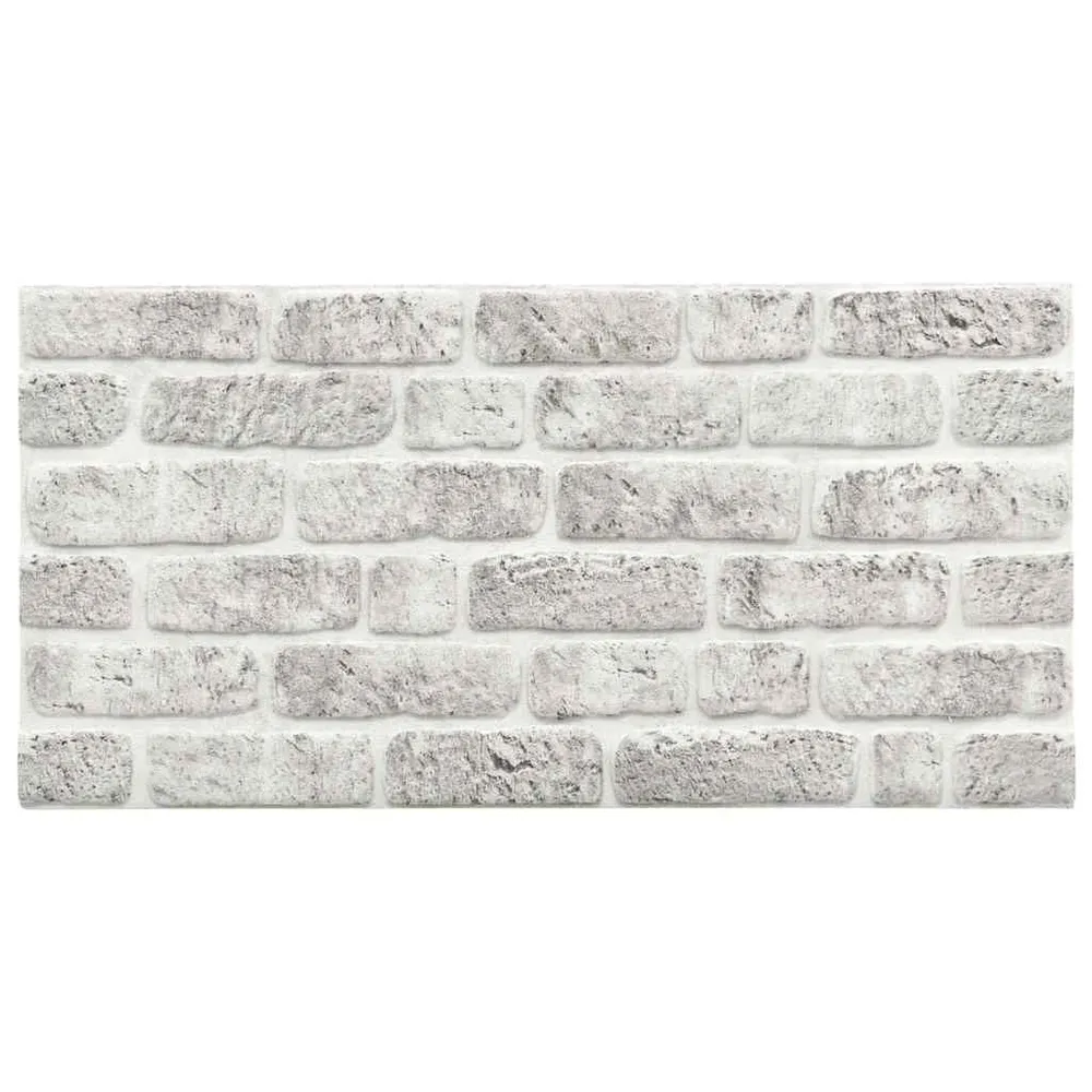 Premium Zelfklevend 10 st Wandpanelen 3D lichtgrijze baksteen EPS