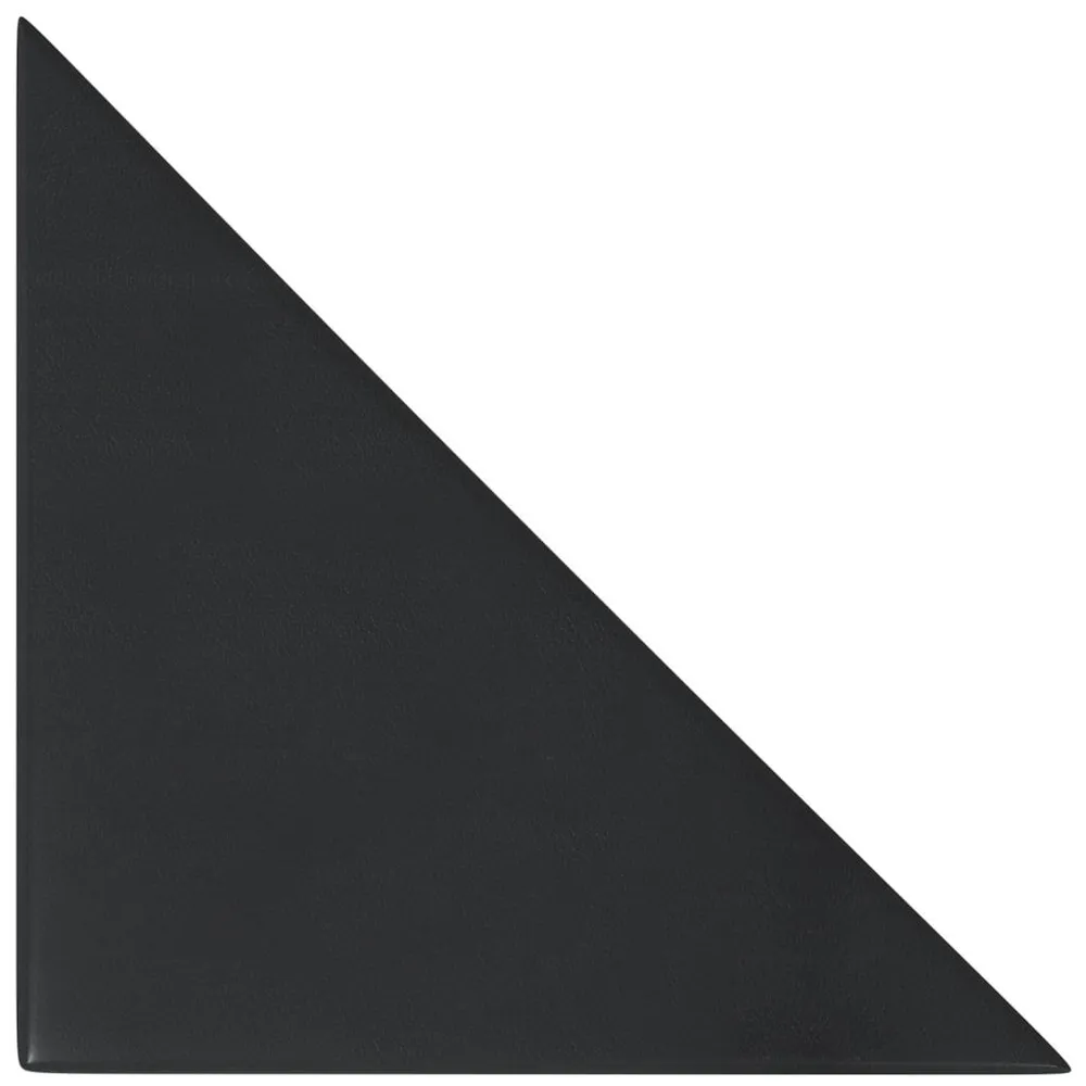 Wandpanelen 12 st 0,54 m² 30x30 cm kunstleer zwart