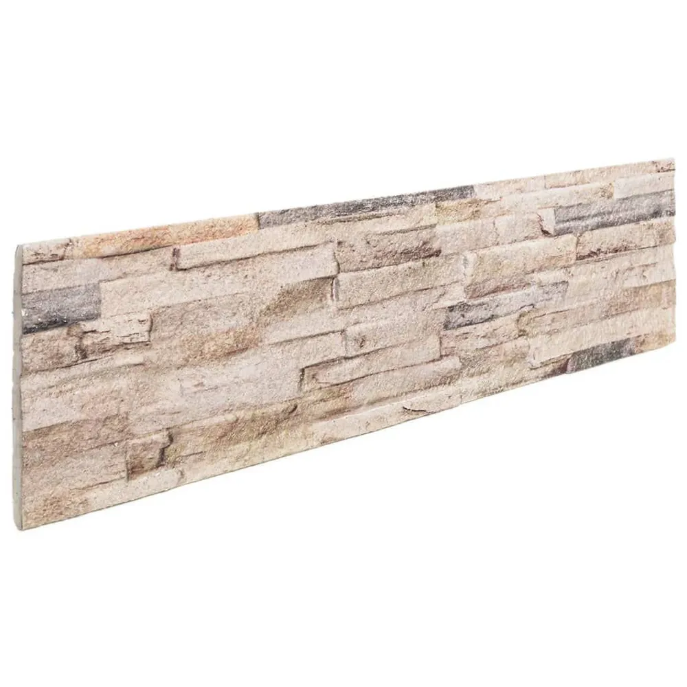Wandpanelen 14 st 3D 100x25 cm EPS rood en wit Vochtbestendig en wasbaar