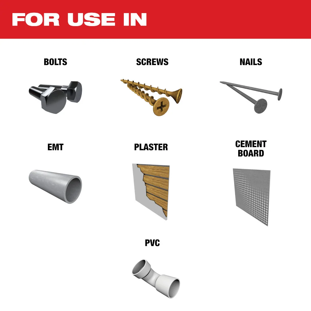 MILWAUKEE 1-3/8" Universal Fit OPEN-LOK™ Extreme Metalen Titanium Enhanced Carbide Teeth Blade (5 PACK)