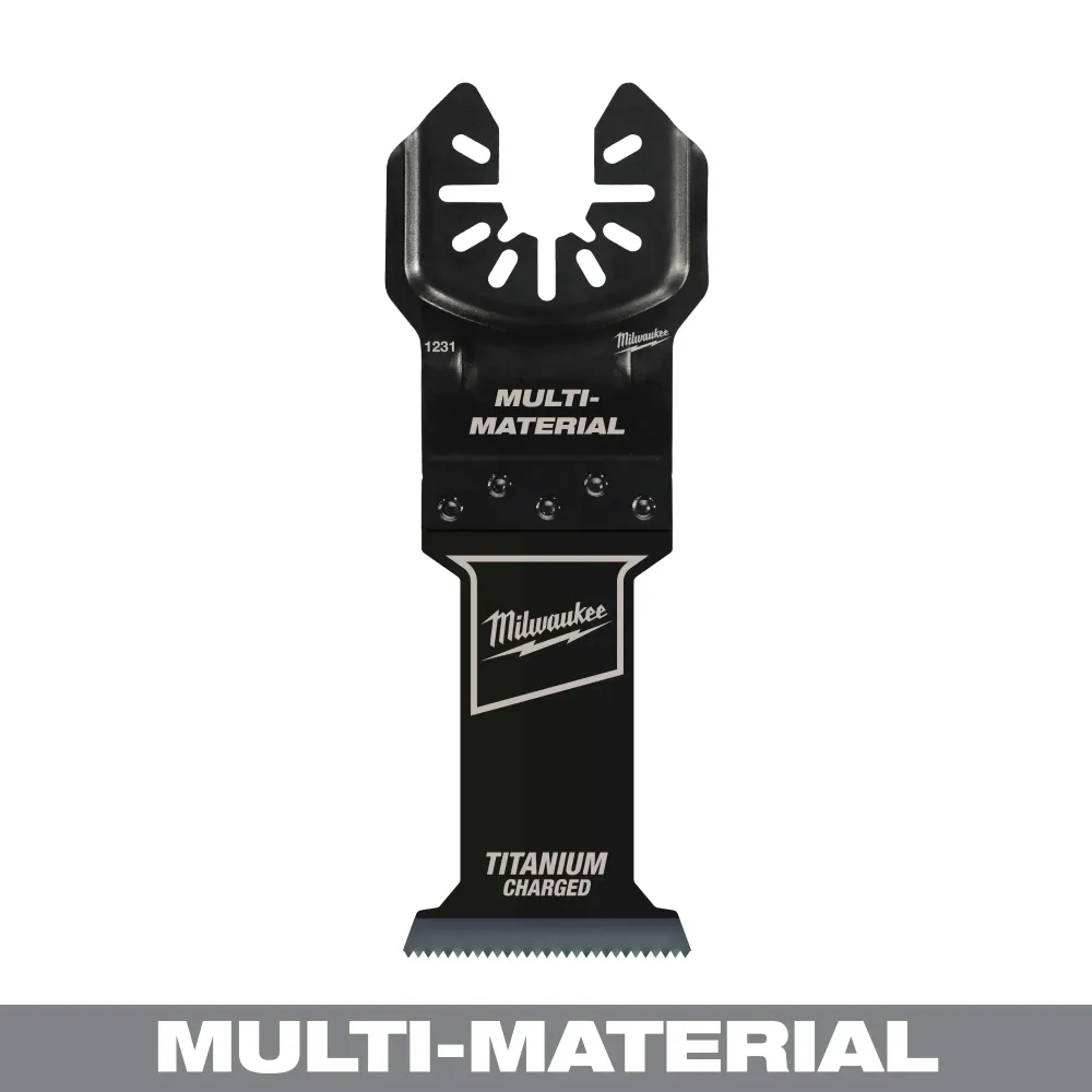 MILWAUKEE 1-3/8" Universal Fit OPEN-LOK™ TITAANLEGERING CHARGED™ Bi-Metal Multi-Material Blades