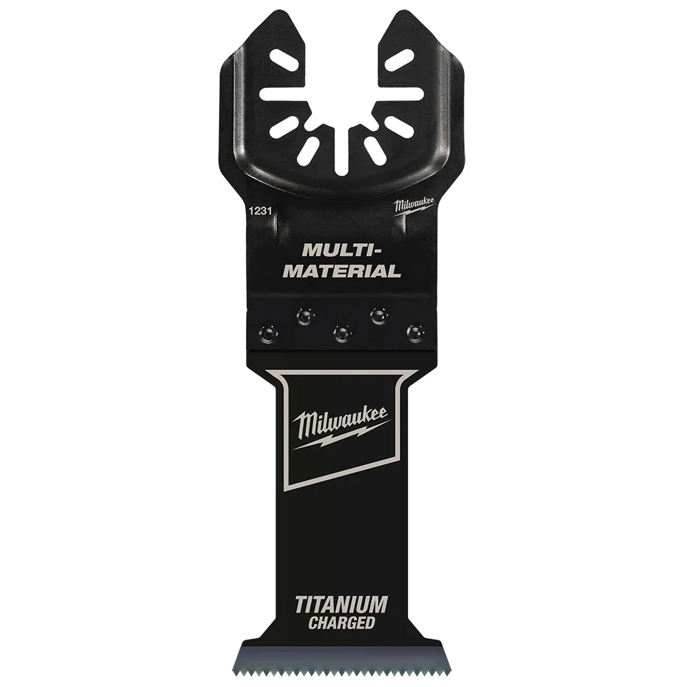 MILWAUKEE 1-3/8" Universal Fit OPEN-LOK™ TITAANLEGERING CHARGED™ Bi-Metal Multi-Material Blades