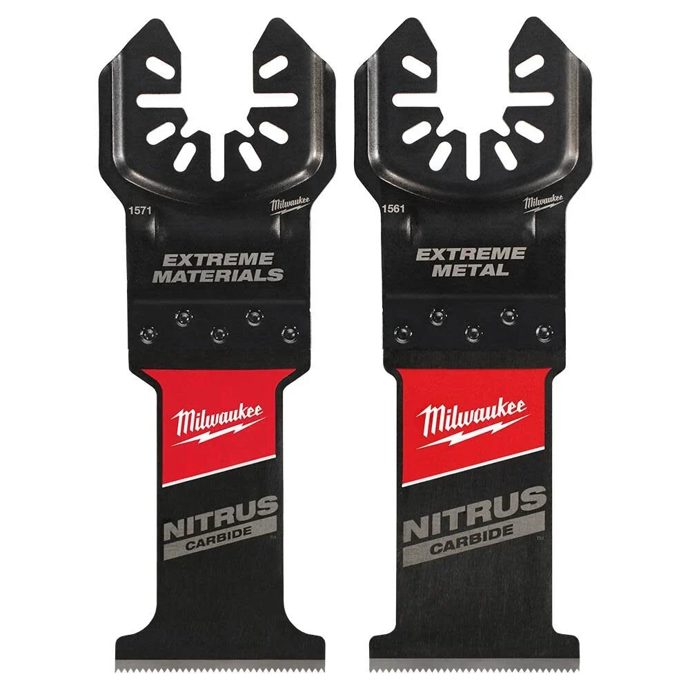 MILWAUKEE NITRUS CARBIDE™ Extreme Metaal + Material Oscillating Multi-Tool Blades (2 PACK)
