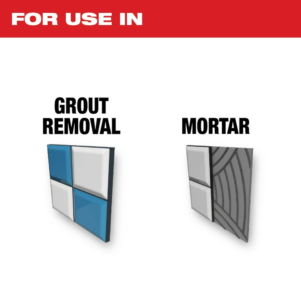 MILWAUKEE OPEN-LOK™ 2--1 Hybrid Carbide Grit Blade