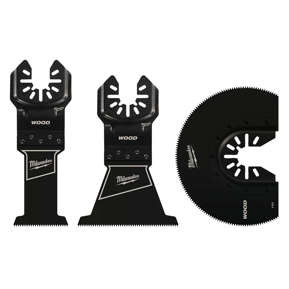 MILWAUKEE 3 PC. OPEN-LOK™ HCS Wood Multi-Tool Blade Variety Pack