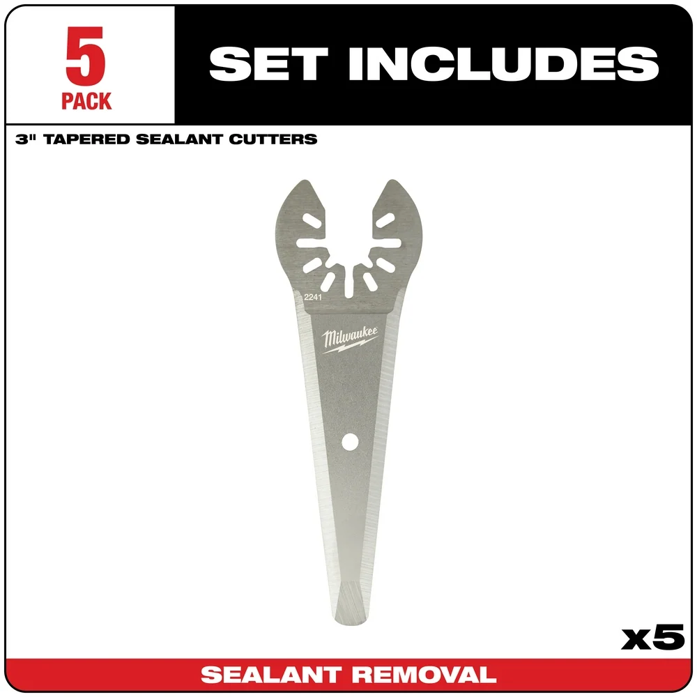 MILWAUKEE OPEN-LOK™ Tapered Sealant Cutting Blade (5 PACK)