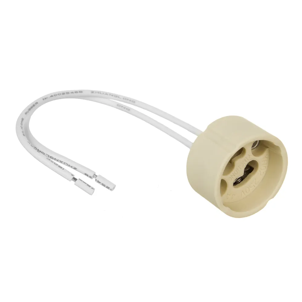 Aansluitbus, keramische fitting GU10 Maclean Energy MCE428 250V~, nominale stroom 2A, kabellengte 14cm Compatibel met RJ45