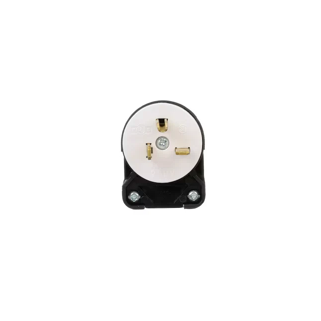 Eaton 20-Amp 250-Volt NEMA 6-20 3-wire Grounding Heavy-duty Straight Plug, Ebbenhout