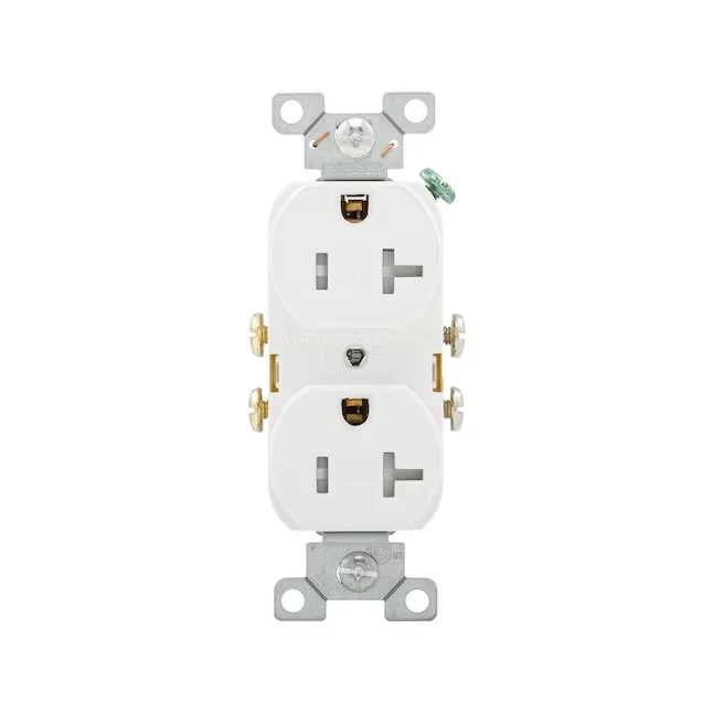Eaton Arrow Hart 20-Amp 125-volt Tamper Resistant Residential/Commercial Duplex Outlet, Wit