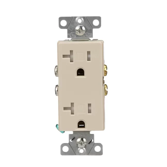 Netwerk Eaton Arrow Hart 20-Amp 125-volt Tamper Resistant Residential/Commercial Decorator Outlet, Light Almond