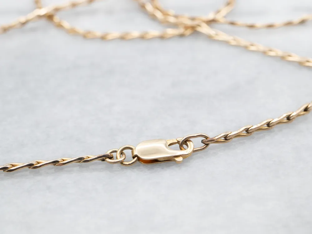 Brandveilig Gecertificeerd Yellow Gold Groot Elongated Curb Chain Lobster Clasp