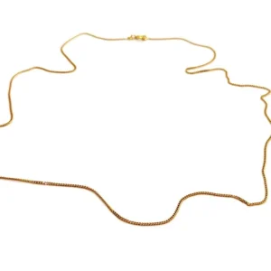 Curb Chain Necklace Yellow Goud