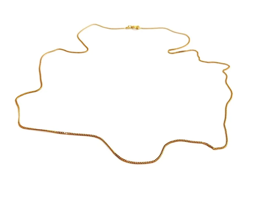 Curb Chain Necklace Yellow Goud