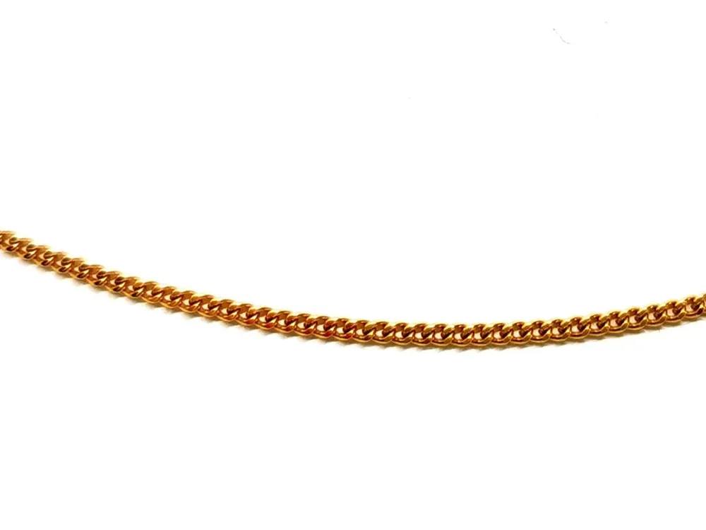 Curb Chain Necklace Yellow Goud
