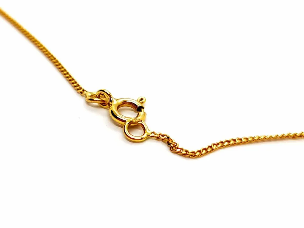 Curb Chain Necklace Yellow Goud