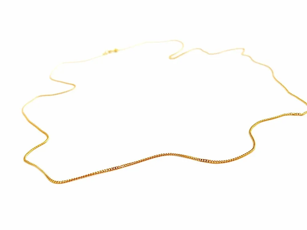 Curb Chain Necklace Yellow Goud
