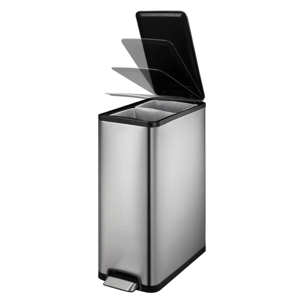 Vervangings EKO Pedaalemmer Ecoslim 2x20 L matzilverkleurig