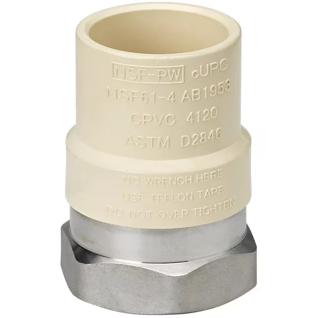 Homewerks Worldwide 1/2- CPVC Female Adapter CE Gemarkeerd