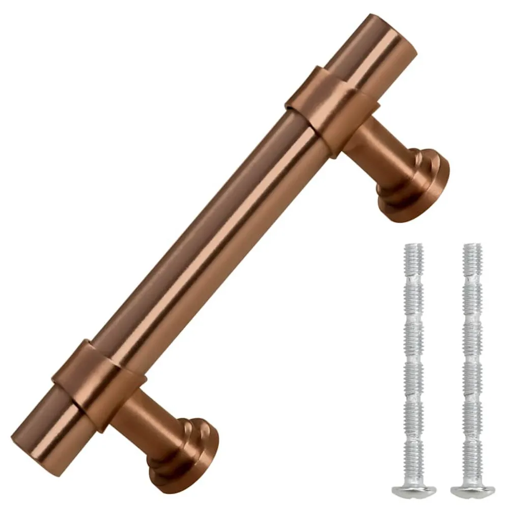 Handvatten 10 st 64 mm roestvrij staal bronskleurig