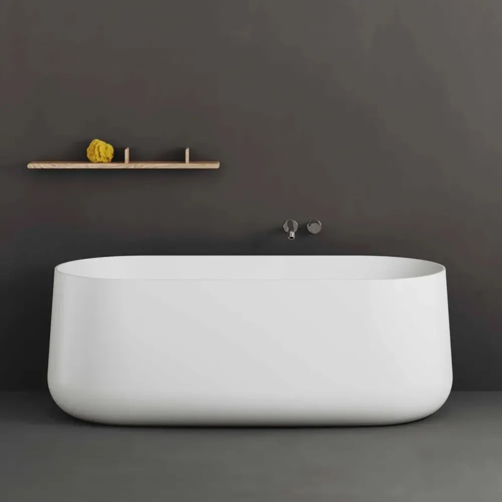 Azzurra bathtub Aurea series 155x80x58 cm - Glossy wit
