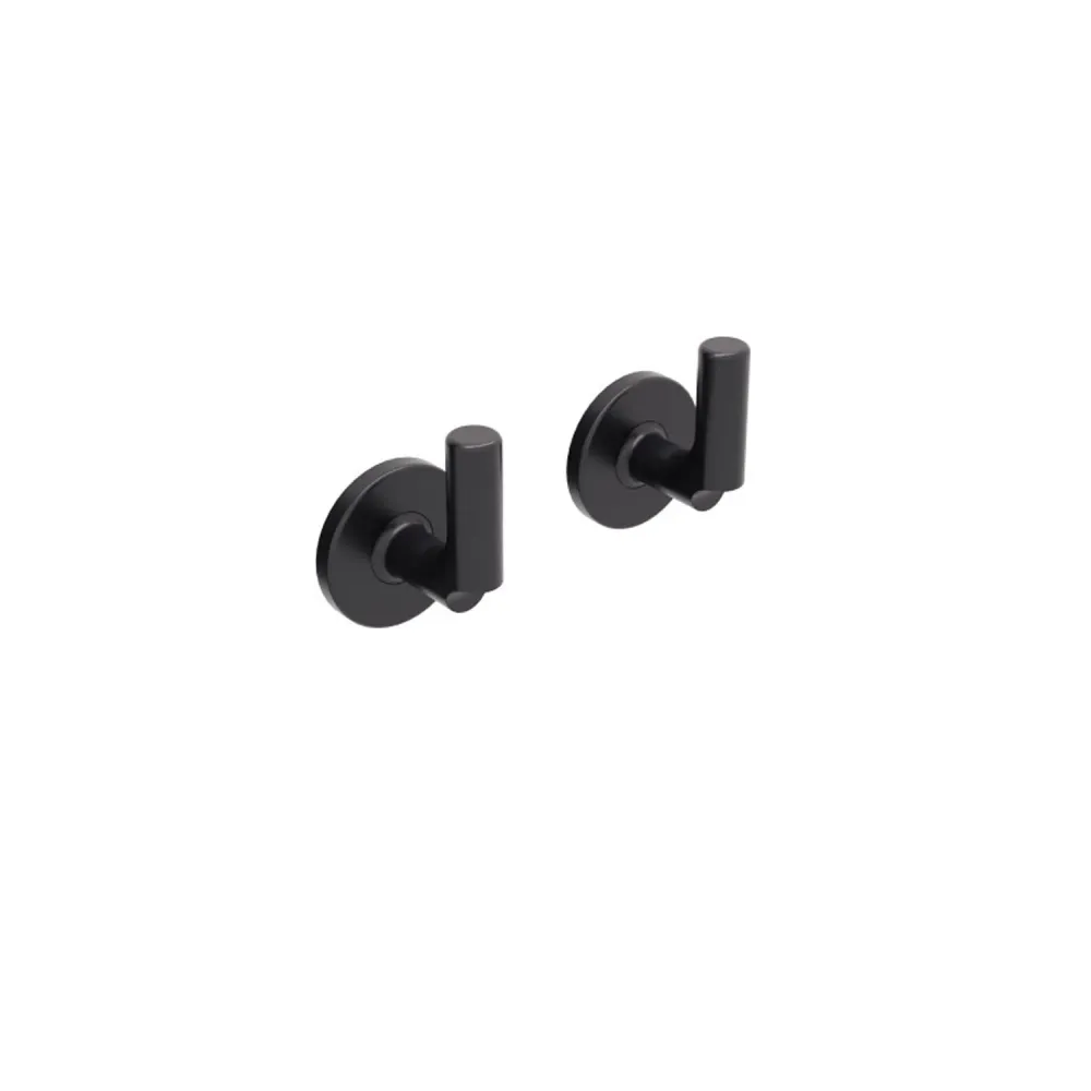 Bathroom appendages gluing or wall mounting doffe black painted brass Sebecà collection Lineabeta