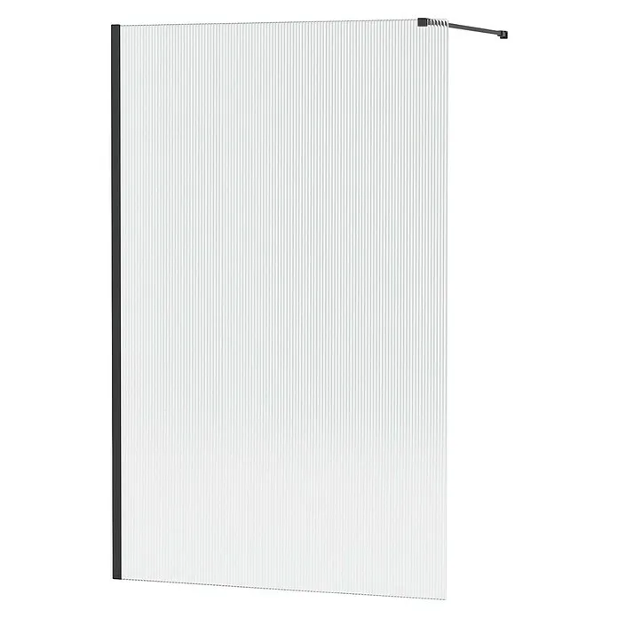 Allibert Douchewand - Zwart, b x h: 140 x 200 cm