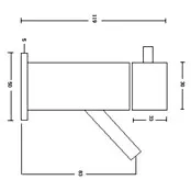 Best Design Wand fonteinkraan Spador Nero - Zwart, Mat