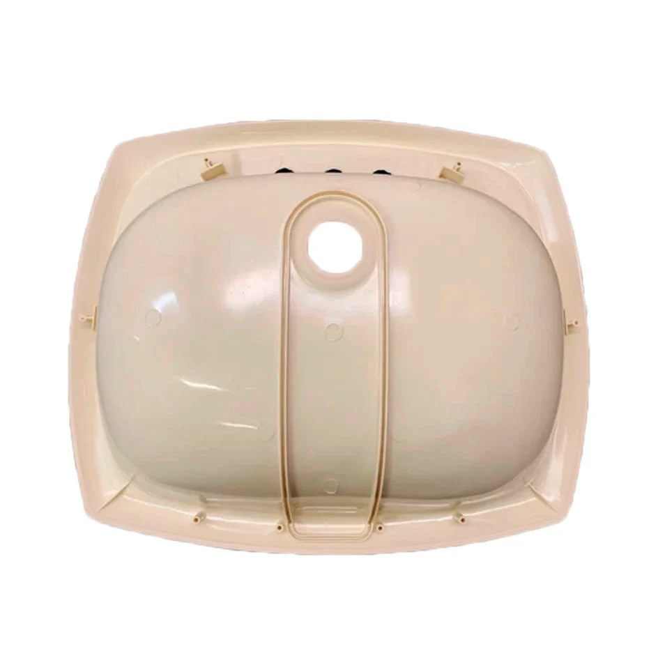 RV Camper Trailer Rectangular Bathroom Sink Drain Stopper Lavatory Sink 20" x 17" - Parchment Natuurtint