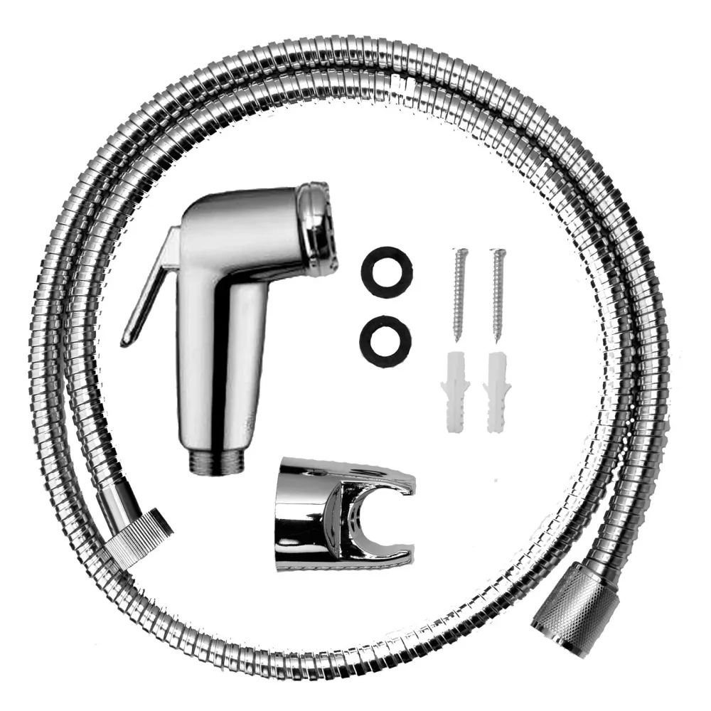 Chromed hygienic bidet shower complete Paffoni ZDUP099CR support