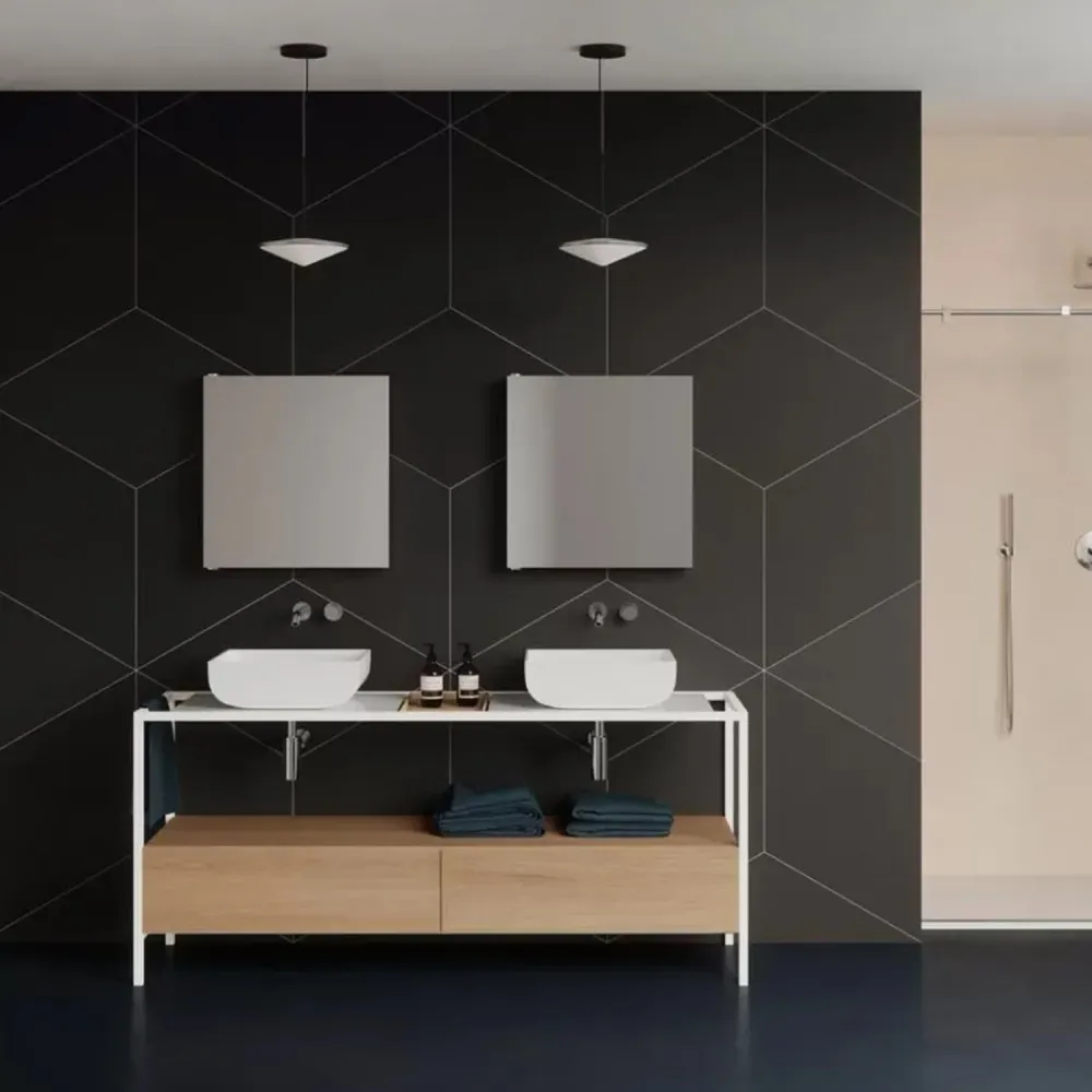 Countertop sink Azzurra Leuca line 45x39 cm - Glossy parelmoer