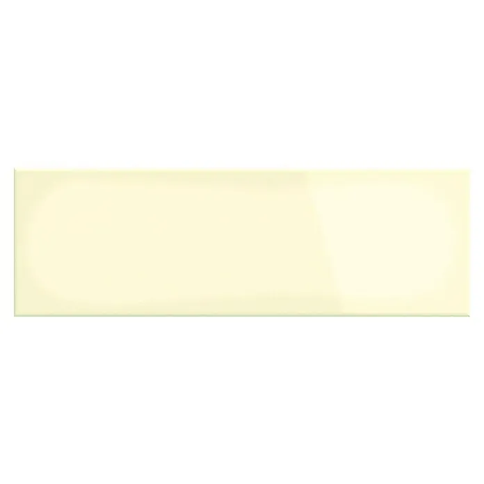 Decocer Cinca Wandtegel Metro glossy beige - 10 x 30 cm, Lichtbruin, Glanzend