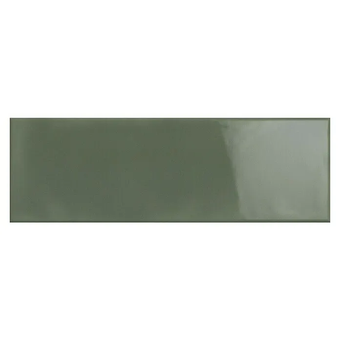Decocer Cinca Wandtegel Soho spiegelend green - 10 x 30 cm, Groen, Glanzend