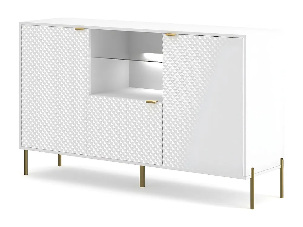 Dressoir DIAMO SB156 3D 156x42x91 Wit
