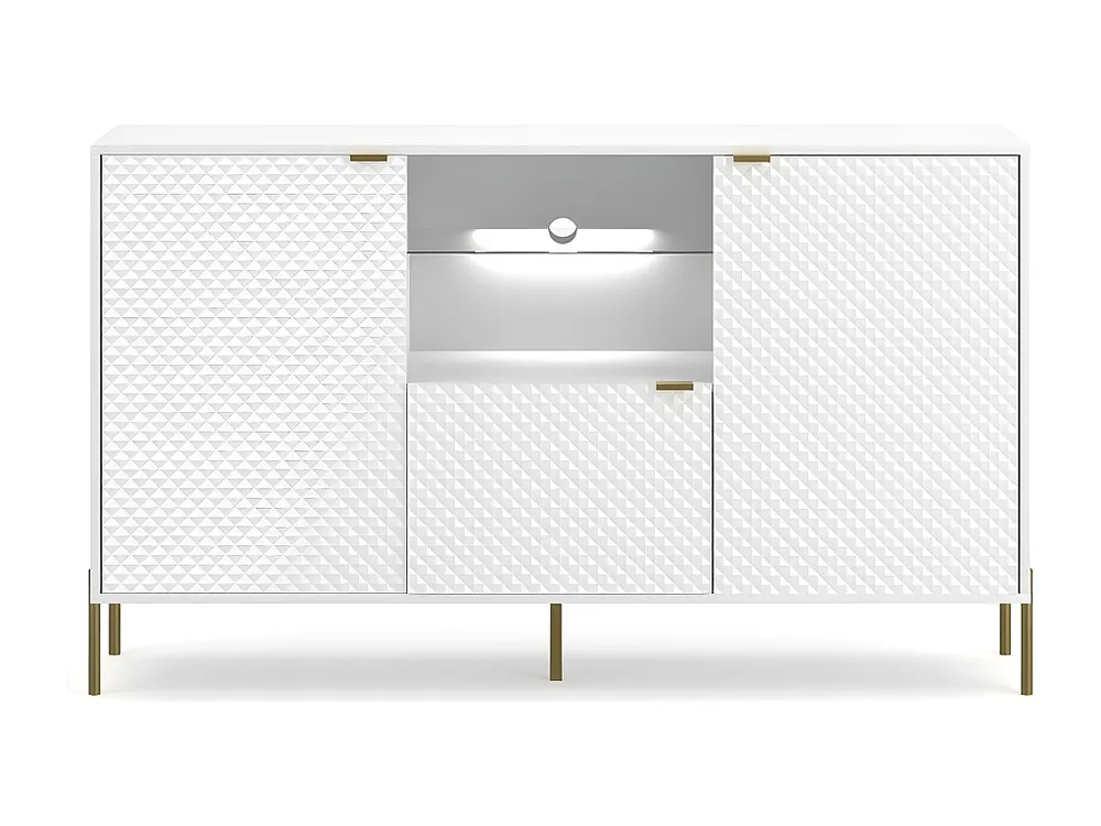 Dressoir DIAMO SB156 3D 156x42x91 Wit