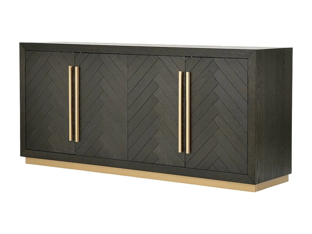 Dressoir SEVILLE SB180 4D 180x48x80 Zwart