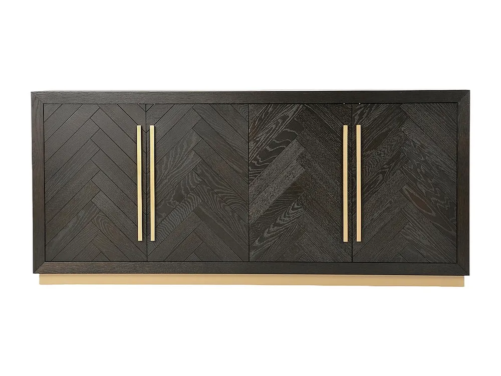 Dressoir SEVILLE SB180 4D 180x48x80 Zwart