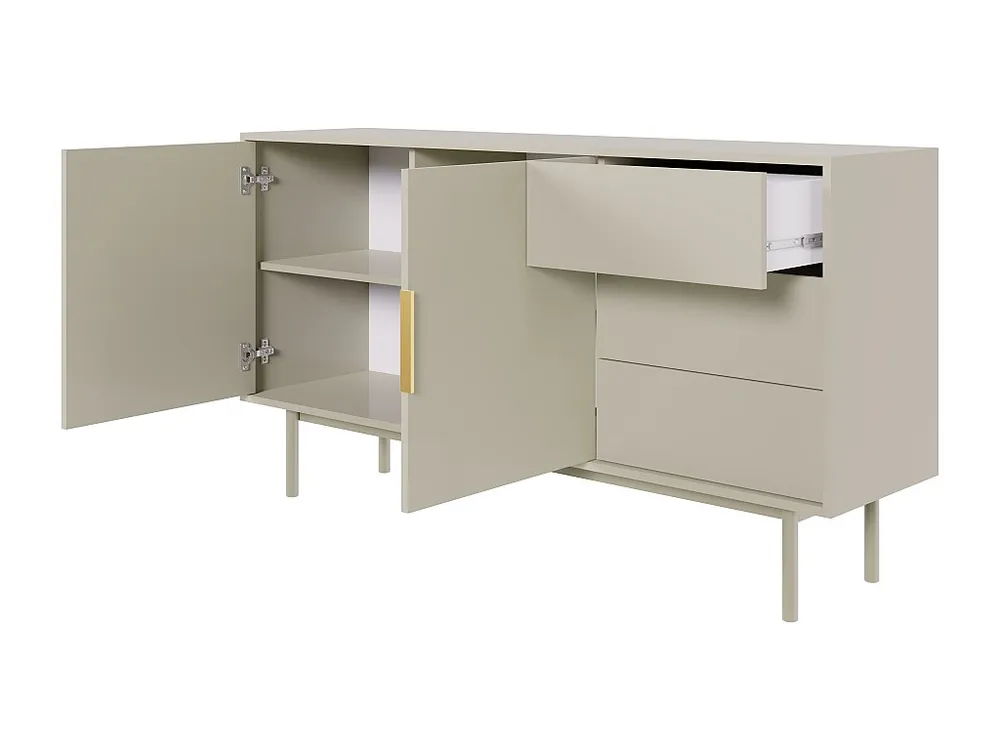 Dressoir VIVA SB154 2D3D 154x39x82 Lichtbruin