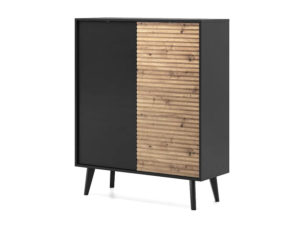 Dressoir WILLOW SB104 2D 104x39x125 Zwart