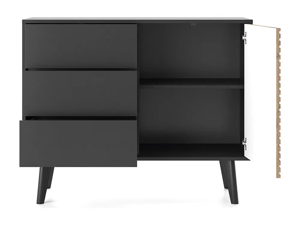Dressoir WILLOW SB104 1D3D 104x39x83 Zwart