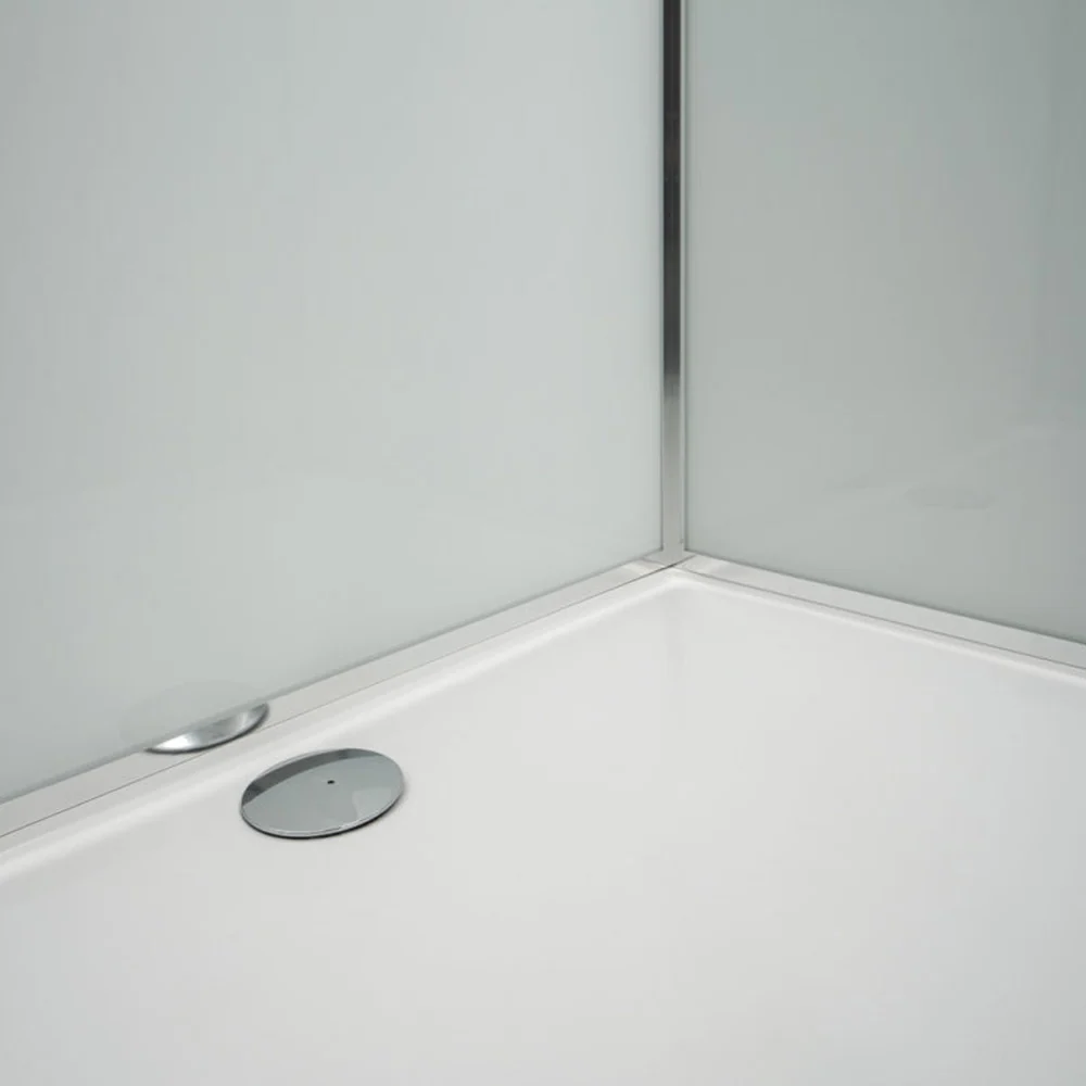 Ercole multifunction shower cabin 120x80 cm dorsal hydrojets - Left version