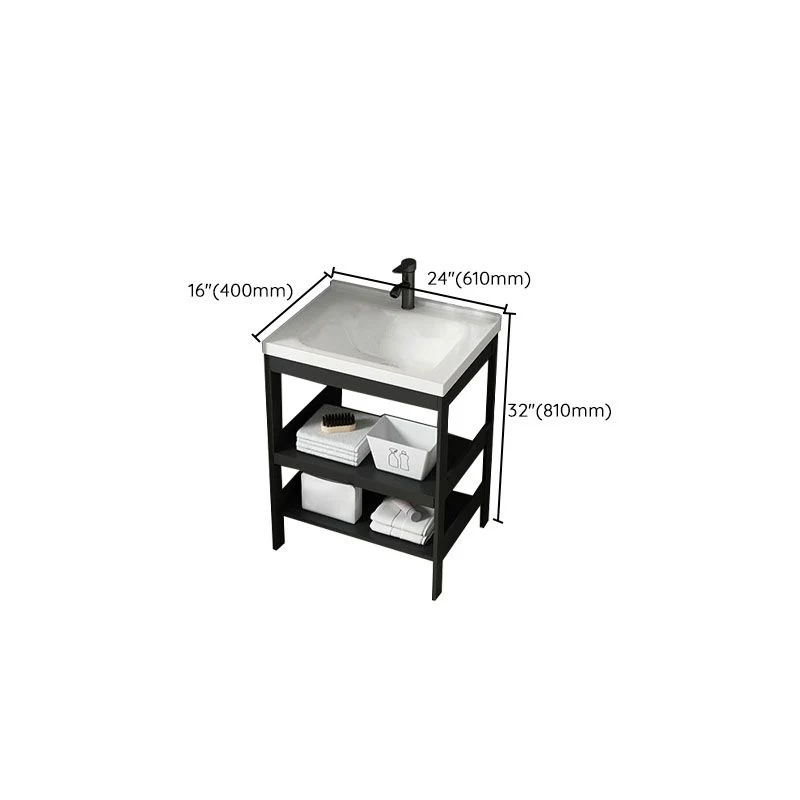 Freestanding Van metaal Mirror Included Sink Vanity Sink Bathroom 16
