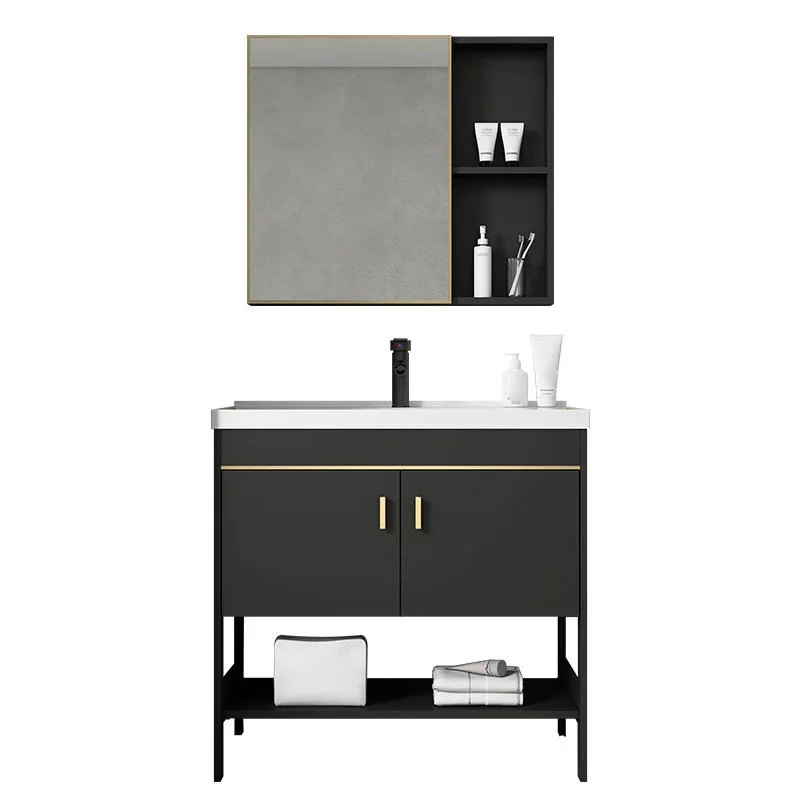 Freestanding Van metaal Mirror Included Sink Vanity Sink Bathroom 16