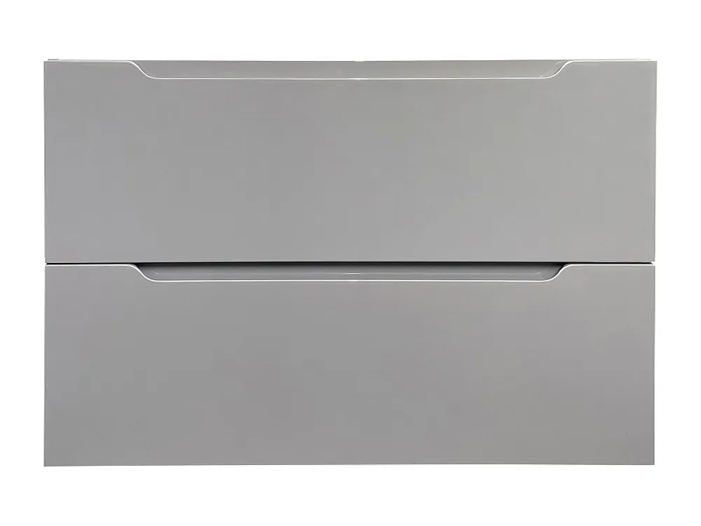 Grijs hangmeubel onder wastafel, 80 cm, STEFANIE