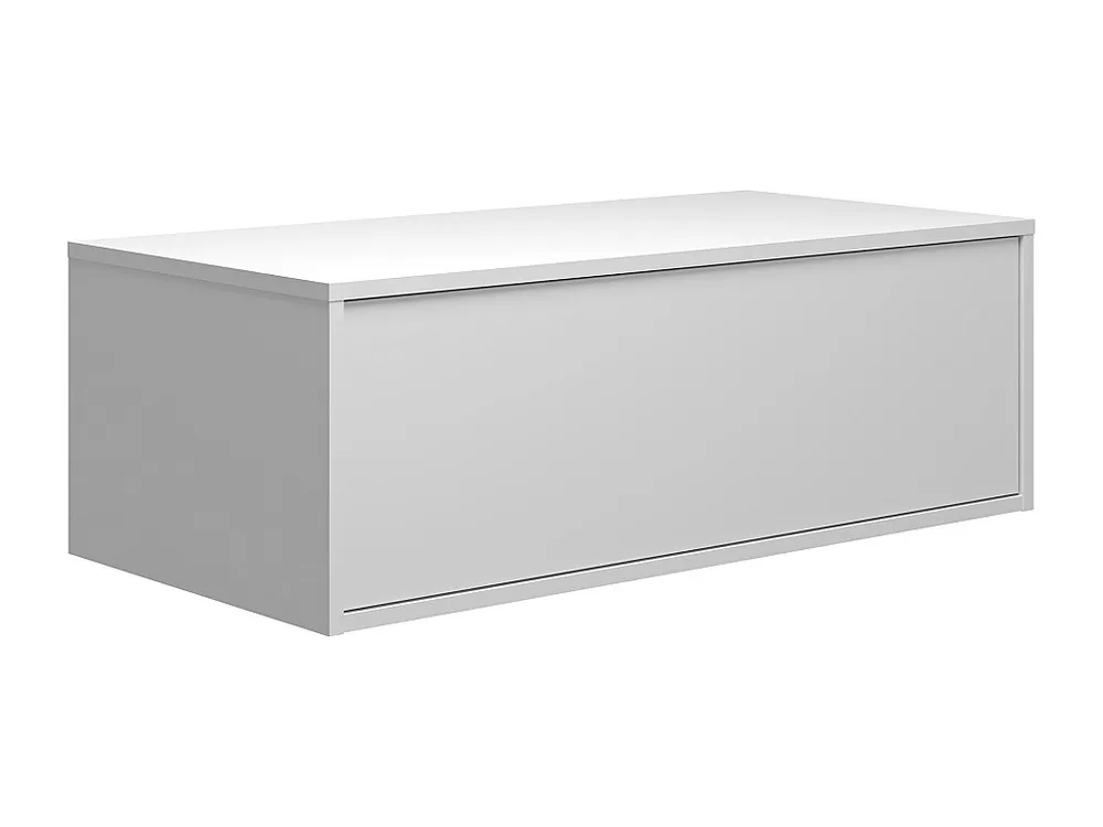 Hangend badkamermeubel wit voor wastafel, L94 x H32 cm, TEANA