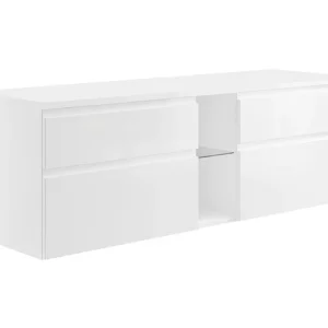 Hangmeubel onder wastafel, wit, L150 x H46 cm, MAGDALENA