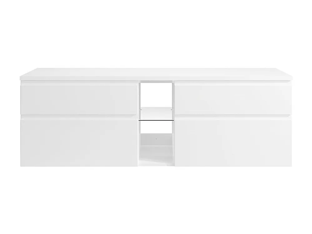 Hangmeubel onder wastafel, wit, L150 x H46 cm, MAGDALENA