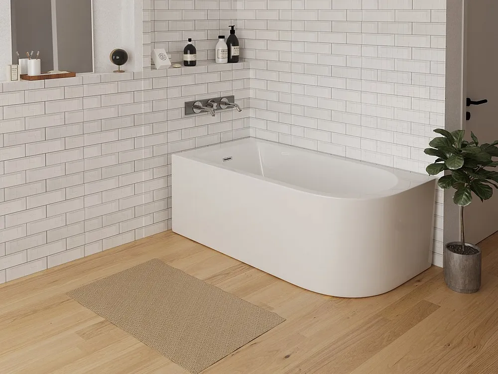 Hoekbad - 240L - 170 x 75 x 58 cm - Linkse hoek - ANIKA