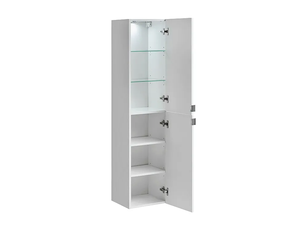 Hoge Kast LEONARDO HC35 2D 35x32x150 Wit